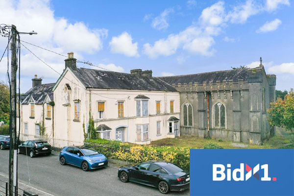 Former Church and Parochial House For Sale: The Old Parochial House and Old Church, Portumna, Co. Galway